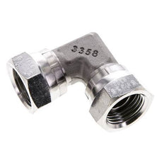 Raccord coudé 90deg G1/2'' Femelle Haute Pression Acier inoxydable Cône 60° 300bar (4215.0psi) Hydraulique