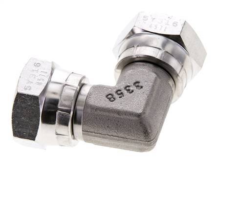 Raccord coudé 90deg G1/2'' Femelle Haute Pression Acier inoxydable Cône 60° 300bar (4215.0psi) Hydraulique
