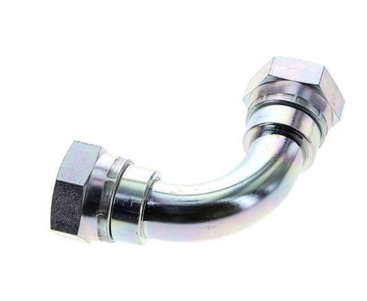 Raccord coudé 90deg G1'' Femelle Haute Pression Acier 60° Cône 150bar (2107.5psi) Hydraulique