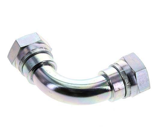 90deg Angled Fitting G1'' Female High Pressure Steel 60° Cone 150bar (2107.5psi) Hydraulic
