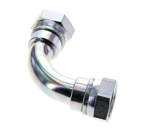 90deg Angled Fitting G1'' Female High Pressure Steel 60° Cone 150bar (2107.5psi) Hydraulic