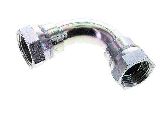 Raccord coudé 90deg G1'' Femelle Haute Pression Acier 60° Cône 150bar (2107.5psi) Hydraulique