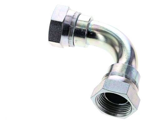 Raccord coudé 90deg G1'' Femelle Haute Pression Acier 60° Cône 150bar (2107.5psi) Hydraulique