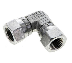 Raccord coudé 90deg G1/8'' Femelle Acier Haute Pression Cône 60° 575bar (8078.75psi) Hydraulique