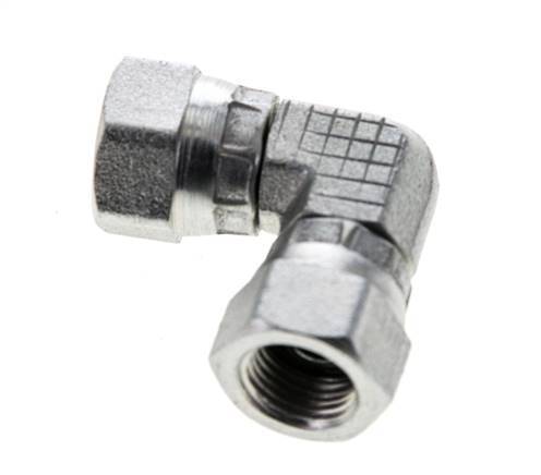90deg Angled Fitting G1/8'' Female High Pressure Steel 60° Cone 575bar (8078.75psi) Hydraulic