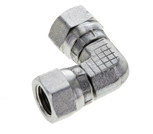 90deg Angled Fitting G1/8'' Female High Pressure Steel 60° Cone 575bar (8078.75psi) Hydraulic