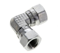 Raccord coudé 90deg G1/8'' Femelle Acier Haute Pression Cône 60° 575bar (8078.75psi) Hydraulique