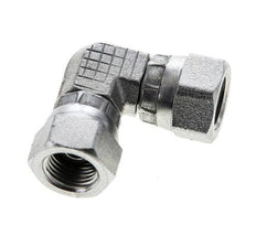Raccord coudé 90deg G1/8'' Femelle Acier Haute Pression Cône 60° 575bar (8078.75psi) Hydraulique