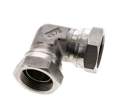 Raccord coudé 90deg G1 1/4'' Femelle Haute Pression Acier Inoxydable Cône 60° 150bar (2107.5psi) Hydraulique