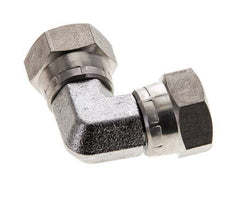 Raccord coudé 90deg G1/4'' femelle Acier inoxydable haute pression Cône 60° 575bar (8078.75psi) Hydraulique