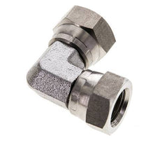 Raccord coudé 90deg G1/4'' femelle Acier inoxydable haute pression Cône 60° 575bar (8078.75psi) Hydraulique