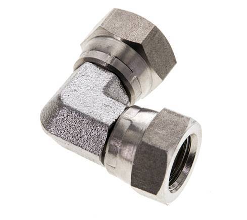 90deg Angled Fitting G1/4'' Female High Pressure Stainless Steel 60° Cone 575bar (8078.75psi) Hydraulic
