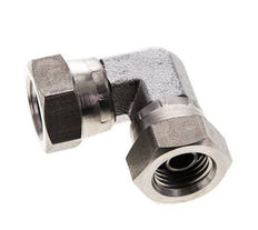 Raccord coudé 90deg G1/4'' femelle Acier inoxydable haute pression Cône 60° 575bar (8078.75psi) Hydraulique