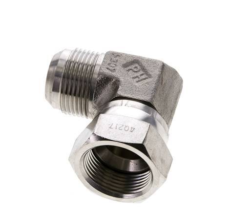 90deg JIC Angled Fitting UN 1-5/16''-12 Male x Female Stainless Steel 170bar (2388.5psi)