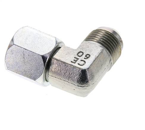 90deg JIC Angled Fitting UNF 7/8''-14 Male x Female Steel 210bar (2950.5psi)