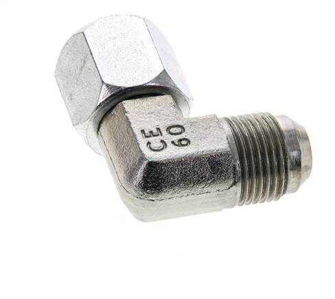 90deg JIC Angled Fitting UNF 7/8''-14 Male x Female Steel 210bar (2950.5psi)