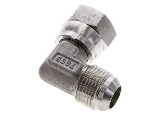 90deg JIC Angled Fitting UN 1-1/16''-12 Male x Female Stainless Steel 210bar (2950.5psi)