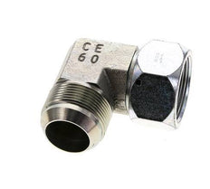 90deg JIC Angled Fitting UN 1-5/8''-12 Male x Female Steel 140bar (1967.0psi)
