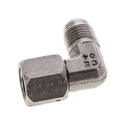90deg JIC Angled Fitting UNF 9/16''-18 Male x Female Stainless Steel 275bar (3863.75psi)