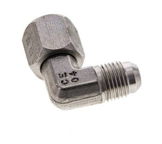 90deg JIC Angled Fitting UNF 9/16''-18 Male x Female Stainless Steel 275bar (3863.75psi)