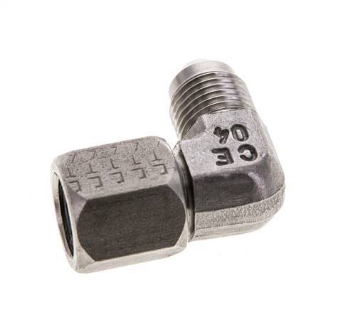 90deg JIC Angled Fitting UNF 1/2''-20 Male x Female Stainless Steel 275bar (3863.75psi)