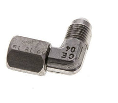 90deg JIC Angled Fitting UNF 7/16''-20 Male x Female Stainless Steel 310bar (4355.5psi)
