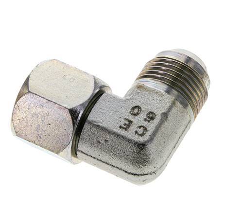90deg JIC Angled Fitting UN 1-1/16''-12 Male x Female Steel 210bar (2950.5psi)