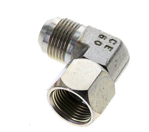 90deg JIC Angled Fitting UN 1-1/16''-12 Male x Female Steel 210bar (2950.5psi)