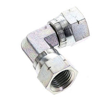 90deg JIC Angled Fitting UNF 9/16''-18 Steel 275bar (3863.75psi)