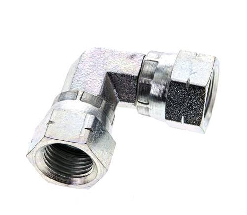 90deg JIC Angled Fitting UNF 9/16''-18 Steel 275bar (3863.75psi)