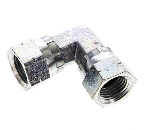 90deg JIC Angled Fitting UNF 9/16''-18 Steel 275bar (3863.75psi)