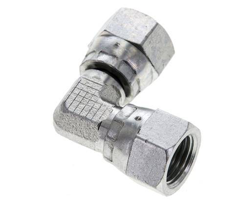 90deg JIC Angled Fitting UNF 1/2''-20 Steel 275bar (3863.75psi)
