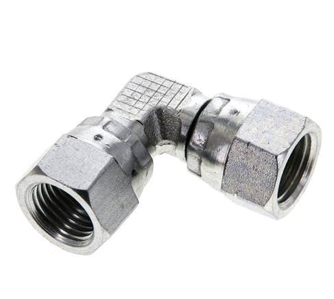 90deg JIC Angled Fitting UNF 1/2''-20 Steel 275bar (3863.75psi)