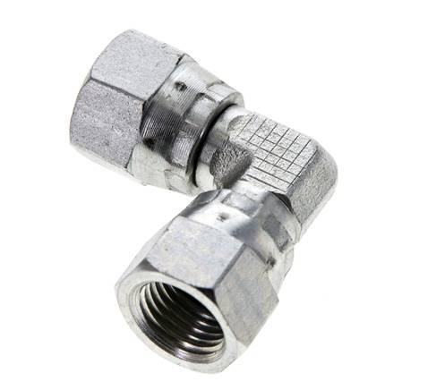 90deg JIC Angled Fitting UNF 1/2''-20 Steel 275bar (3863.75psi)