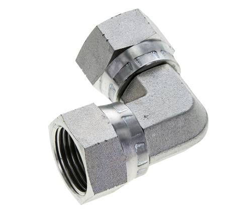 90deg JIC Angled Fitting UN 1-1/16''-12 Steel 210bar (2950.5psi)