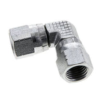90deg JIC Angled Fitting UNF 7/16''-20 Steel 310bar (4355.5psi)