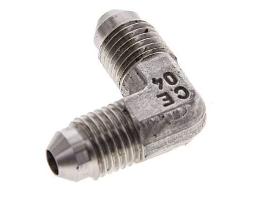 90deg JIC Angled Fitting UNF 7/16''-20 Male Stainless Steel 450bar (6322.5psi)