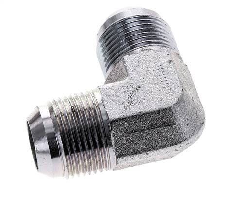 90deg JIC Angled Fitting UN 1-3/16''-12 Male Steel 170bar (2388.5psi)