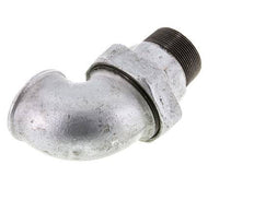 90deg Angled Connector 2'' Male R x Female Rp Cast Iron Conical Seal 25bar (351.25psi)