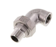 Connecteur coudé 90deg 1/2'' Mâle R x Femelle Rp Acier inoxydable Joint conique 16bar (224.8psi)
