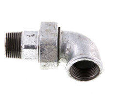 Connecteur coudé 90deg 1'' Mâle R x Femelle Rp Fonte Joint Conique 25bar (351.25psi)