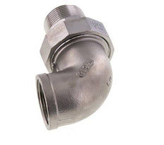 Connecteur coudé 90deg 1 1/4'' Mâle R x Femelle Rp Acier inoxydable Joint conique 16bar (224.8psi)