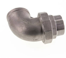 90deg Angled Connector 2'' Male R x Female Rp Stainless Steel Conical Seal 16bar (224.8psi)