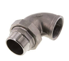 Connecteur coudé 90deg 2'' Mâle R x Femelle Rp Acier inoxydable Joint conique 16bar (224.8psi)
