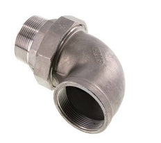 Connecteur coudé 90deg 2'' Mâle R x Femelle Rp Acier inoxydable Joint conique 16bar (224.8psi)