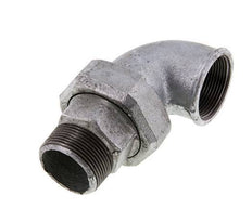 Connecteur coudé 90deg 1 1/2'' Mâle R x Femelle Rp Fonte Joint Conique 25bar (351.25psi)