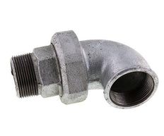 Connecteur coudé 90deg 1 1/2'' Mâle R x Femelle Rp Fonte Joint Conique 25bar (351.25psi)