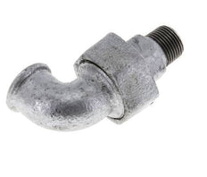 90deg Angled Connector 3/8'' Male R x Female Rp Cast Iron Conical Seal 25bar (351.25psi)