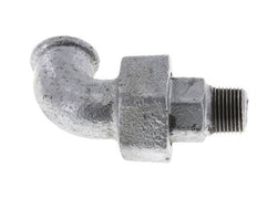 90deg Angled Connector 3/8'' Male R x Female Rp Cast Iron Conical Seal 25bar (351.25psi)