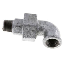 Connecteur coudé 90deg 3/8'' Mâle R x Femelle Rp Fonte Joint Conique 25bar (351.25psi)
